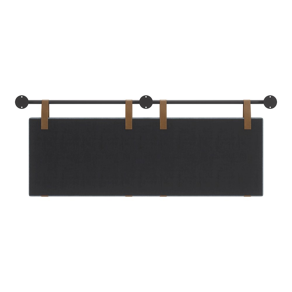 Zeva Floating Queen Headboard Gray. Picture 7