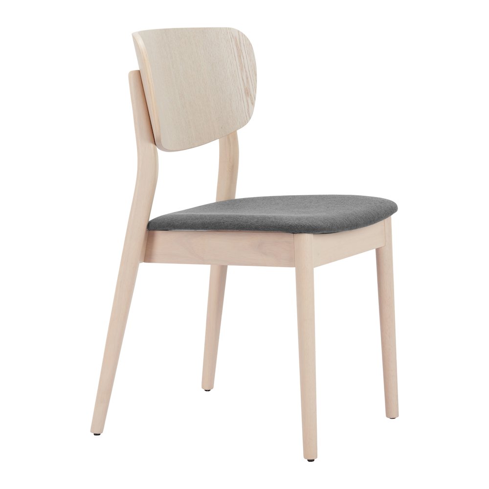 Kellua Dining Chair (Set of 2) Gray & Natural. Picture 1