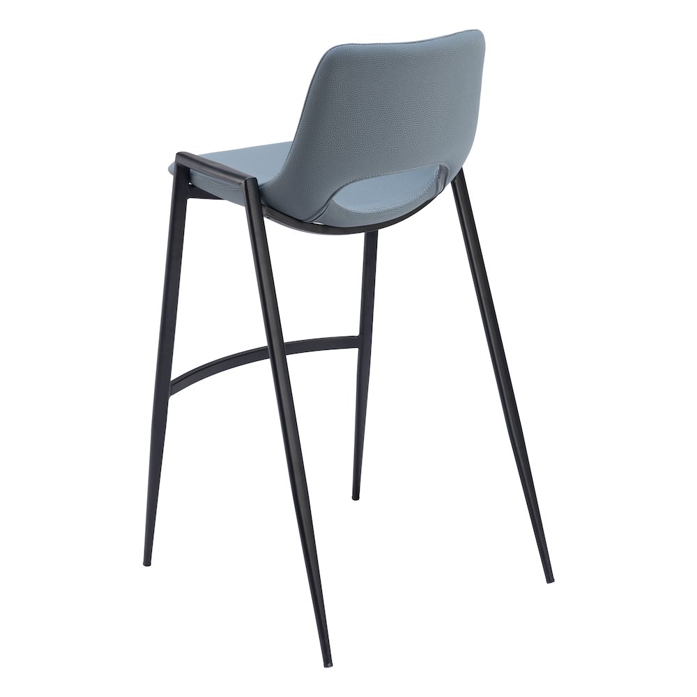 Desi Barstool (Set of 2) Azure Gray. Picture 5