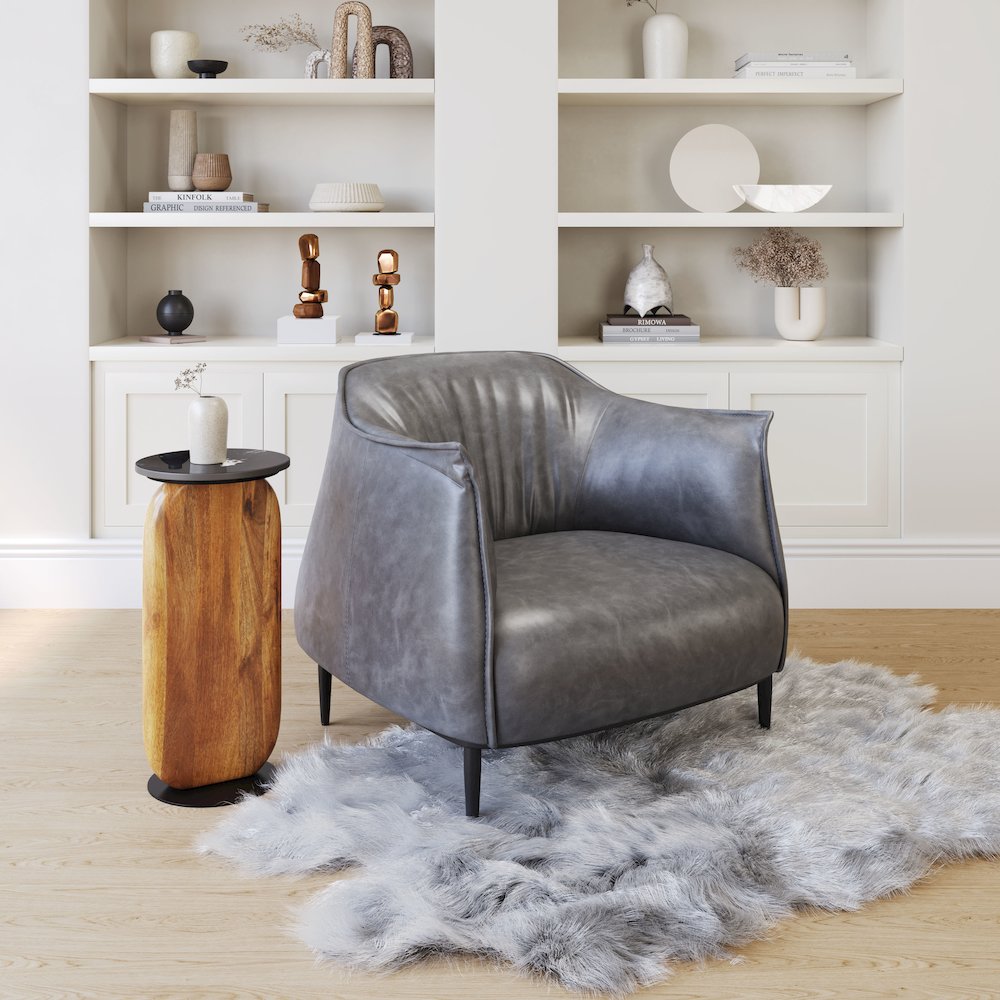 Julian Accent Chair Gray. Picture 9