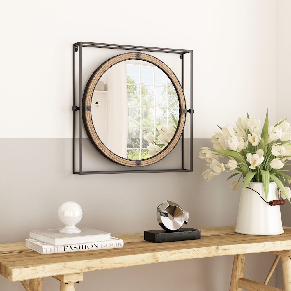 Capell Mirror Antique Gray. Picture 8