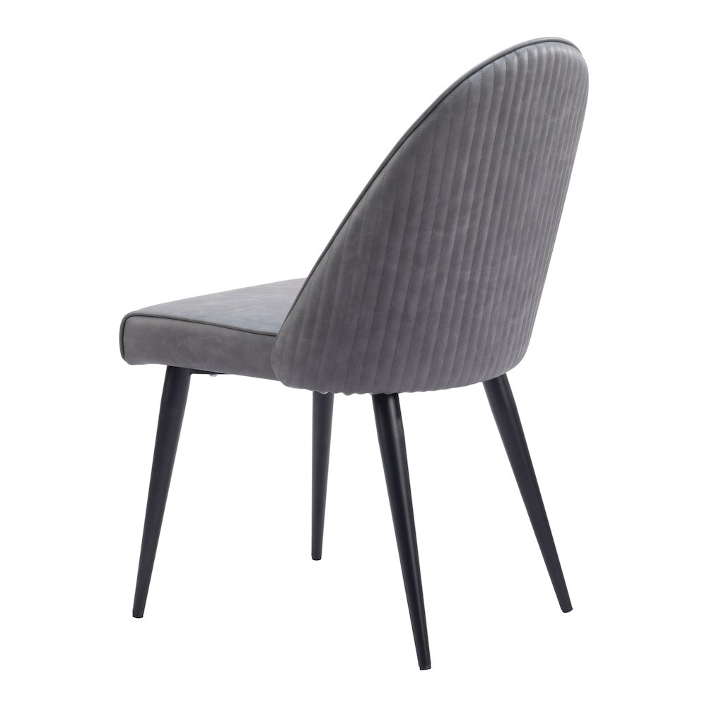 Silloth Armless Dining Chair (Set of 2) Gray. Picture 5