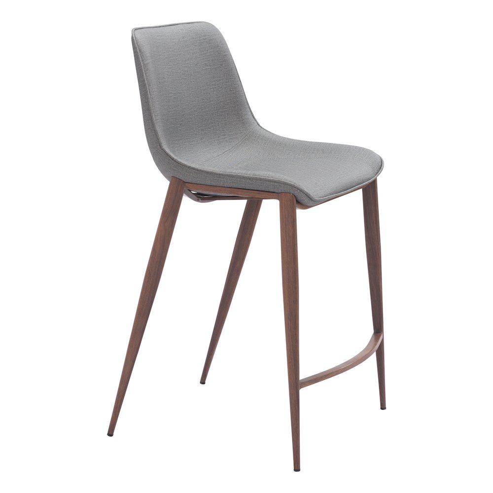 Magnus Counter Stool (Set of 2) Slate Gray & Walnut. Picture 1