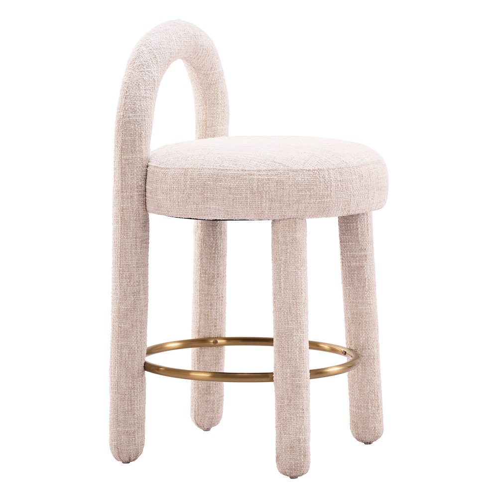 Curco Counter Stool (Set of 2) Beige. Picture 9