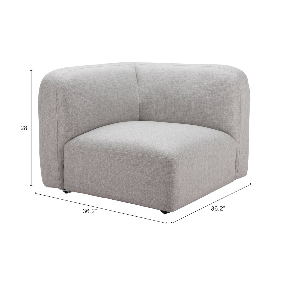 Biak Corner Chair Gray. Picture 7