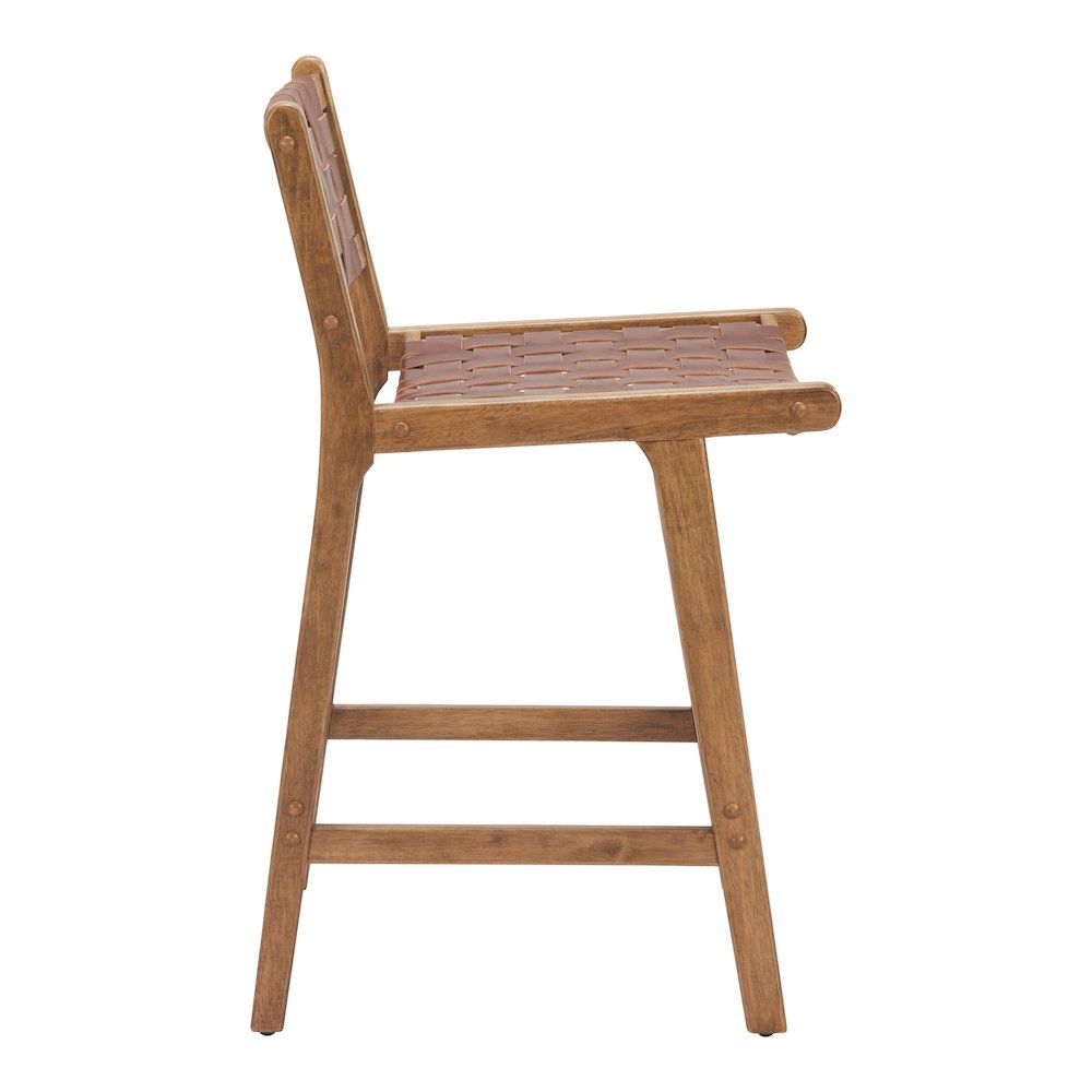Feder Counter Stool (Set of 2) Brown. Picture 4