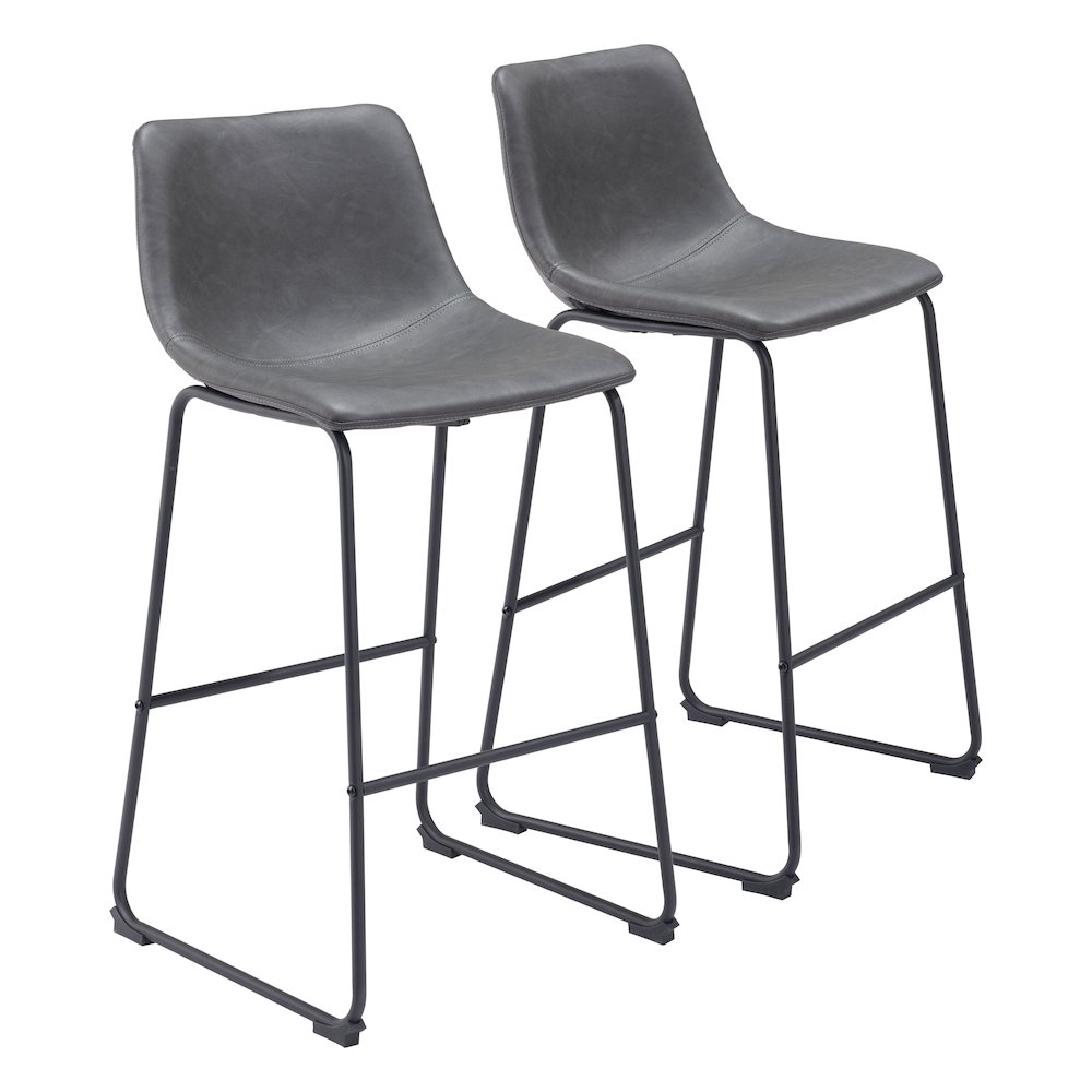 Smart Barstool (Set of 2) Charcoal. Picture 6