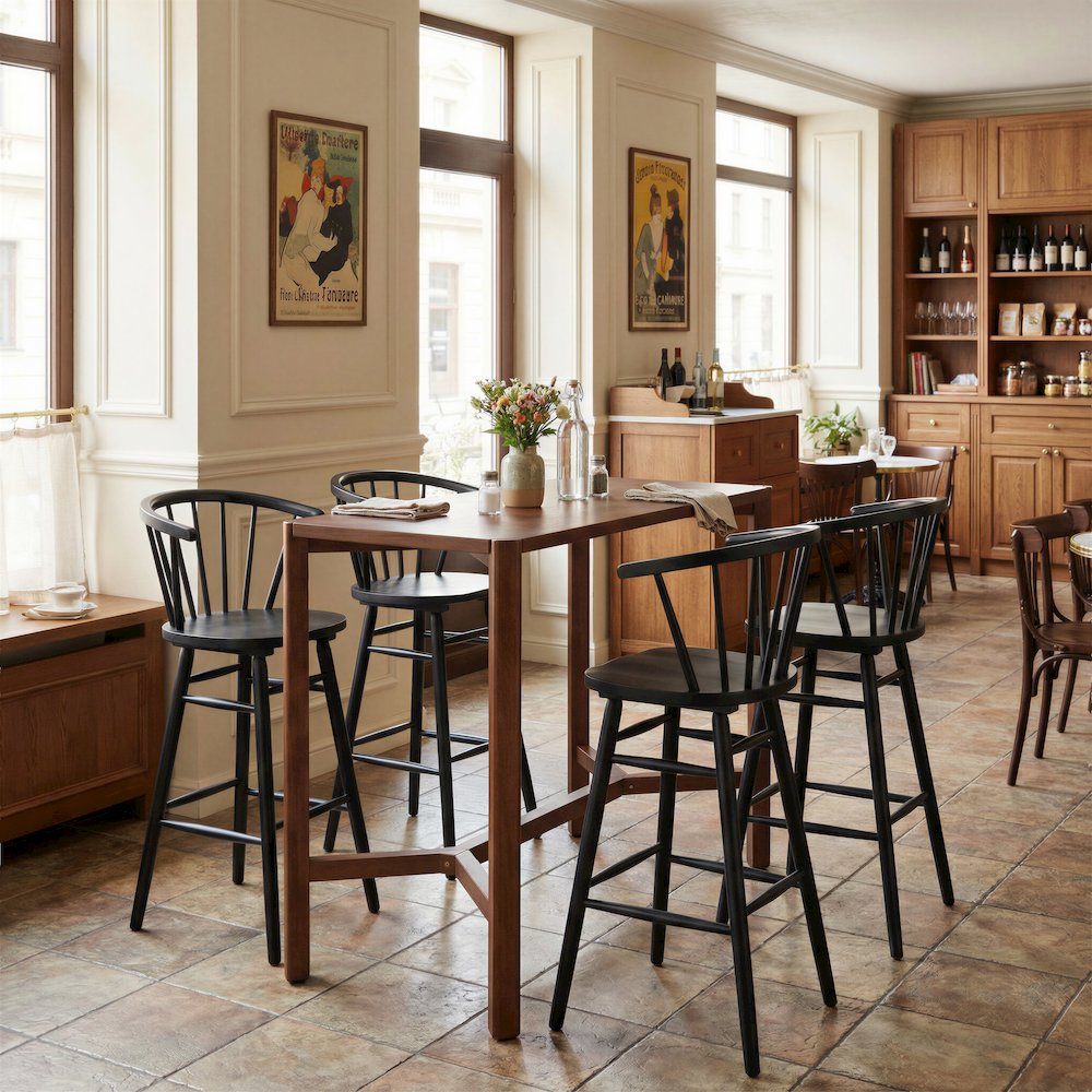 Stenger Barstool (Set of 2) Black. Picture 8