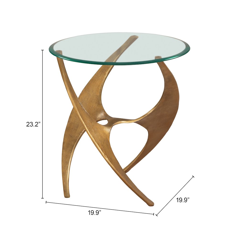 Sabel Side Table Gold. Picture 7