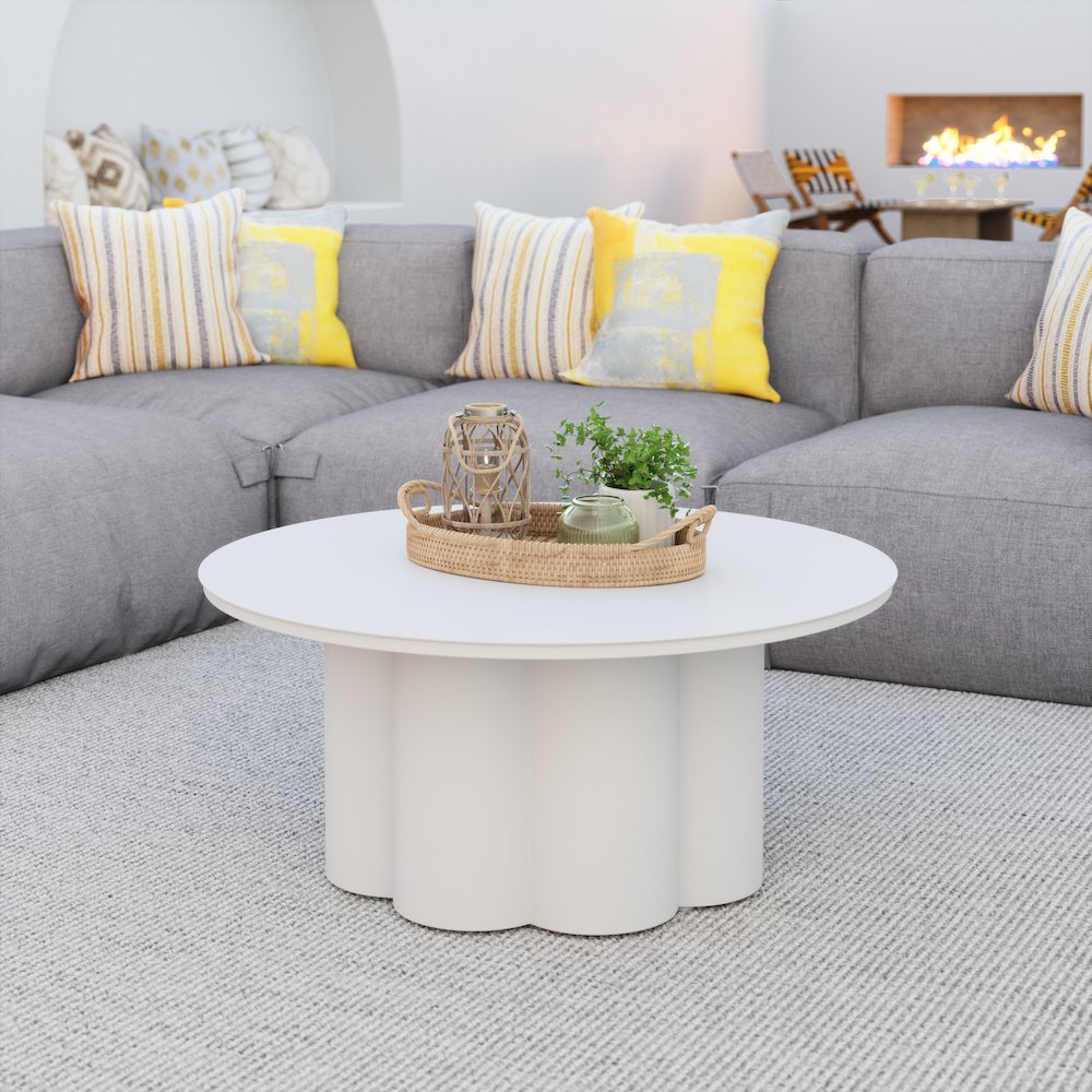 Palmier Coffee Table White. Picture 8