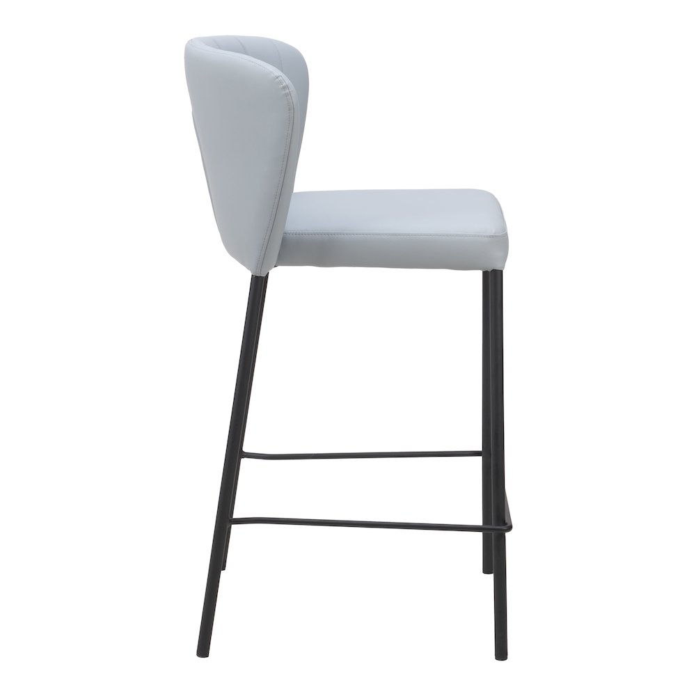 Linz Counter Stool (Set of 2) Gray. Picture 2