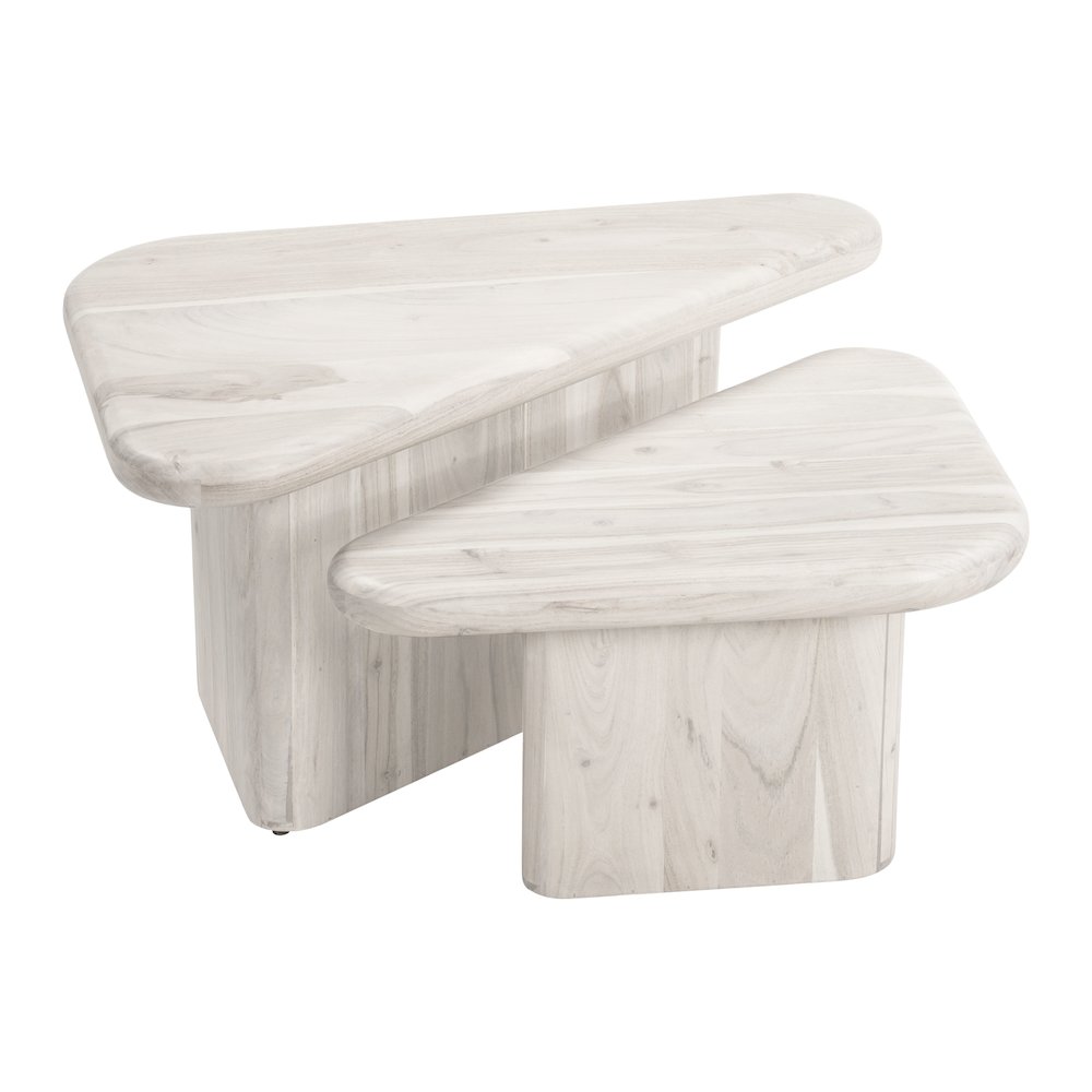 Navidic Coffee Table Set (2-Piece) Whitewashed. Picture 5