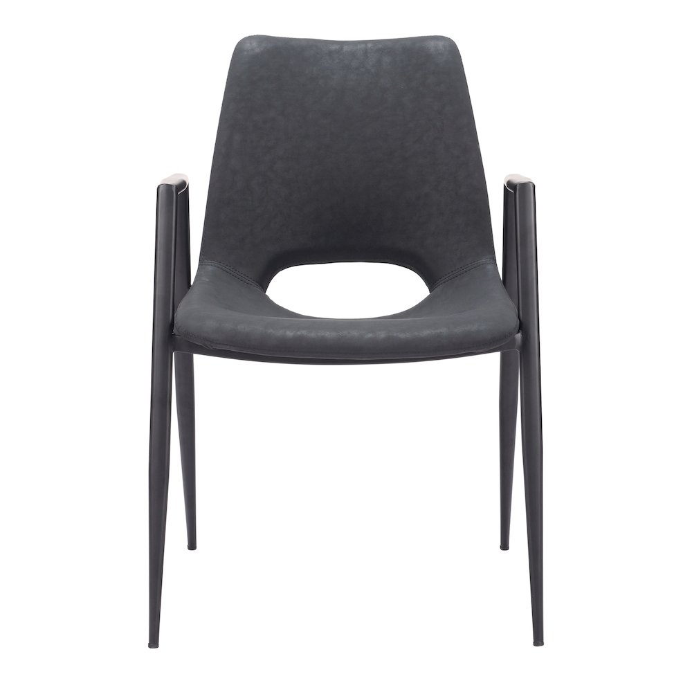 Desi Dining Chair (Set of 2) Black. Picture 3