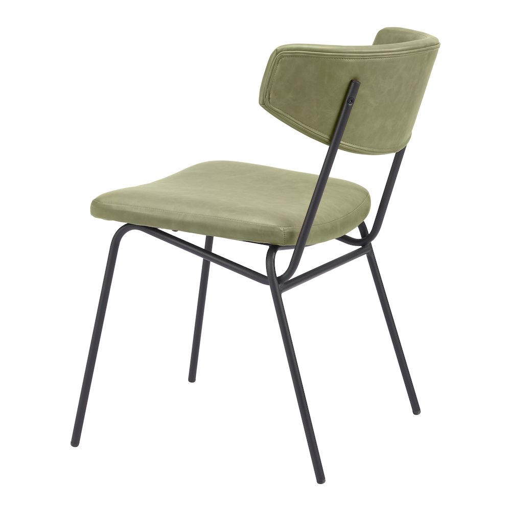 Charon Dining Chair (Set of 2) Green. Picture 7