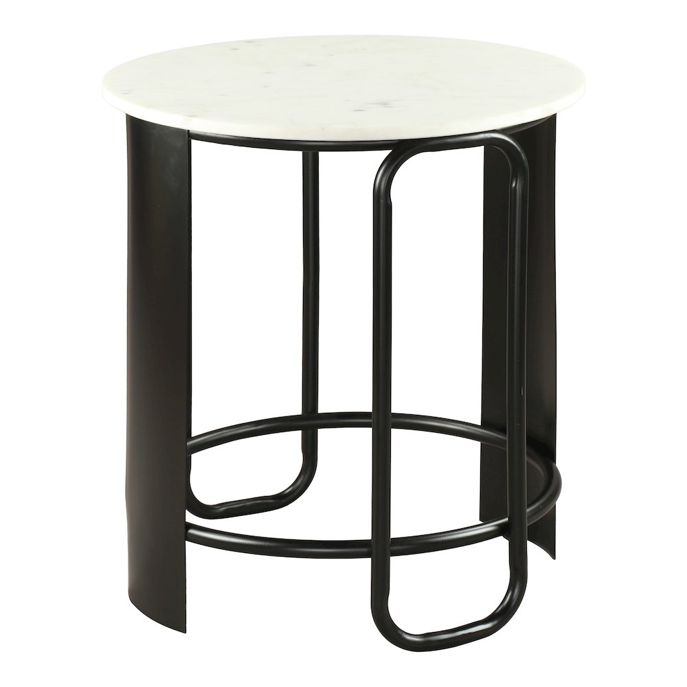 Obel Side Table White & Black. Picture 1
