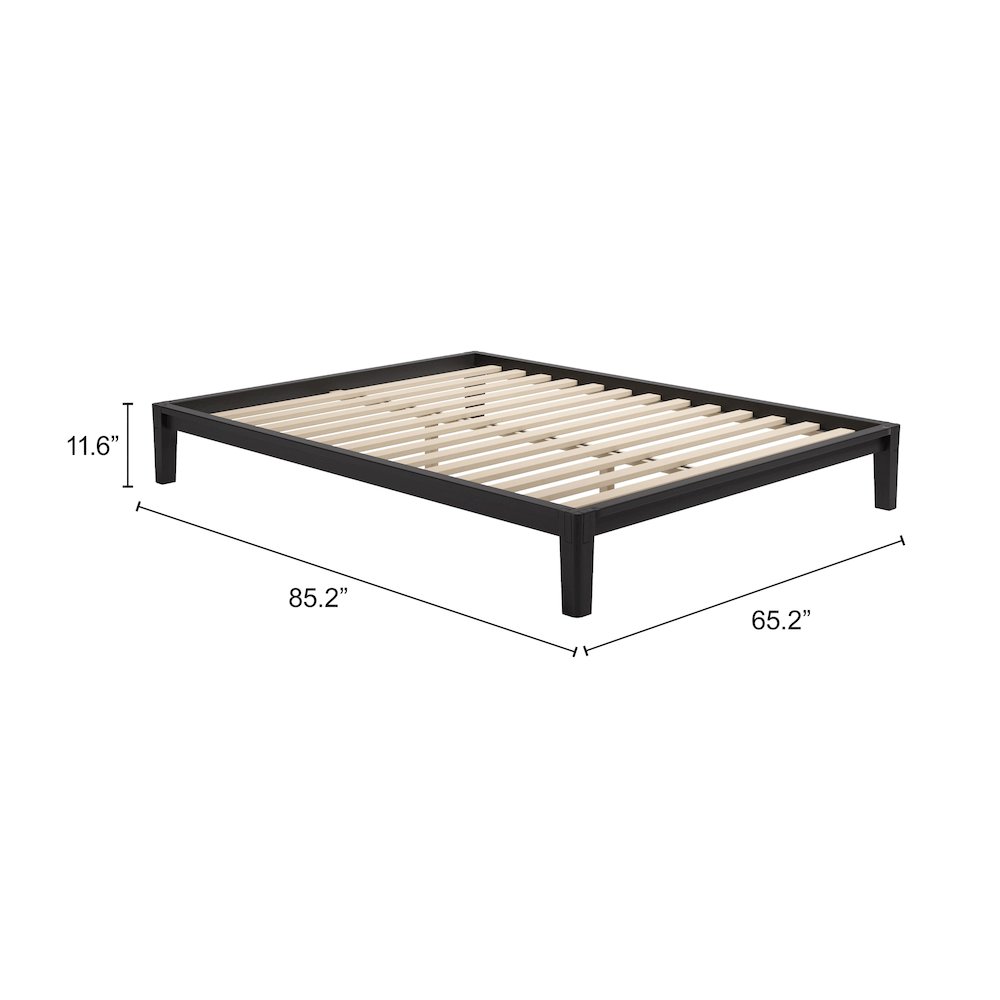 Luum Queen Platform Bed Frame Black. Picture 9