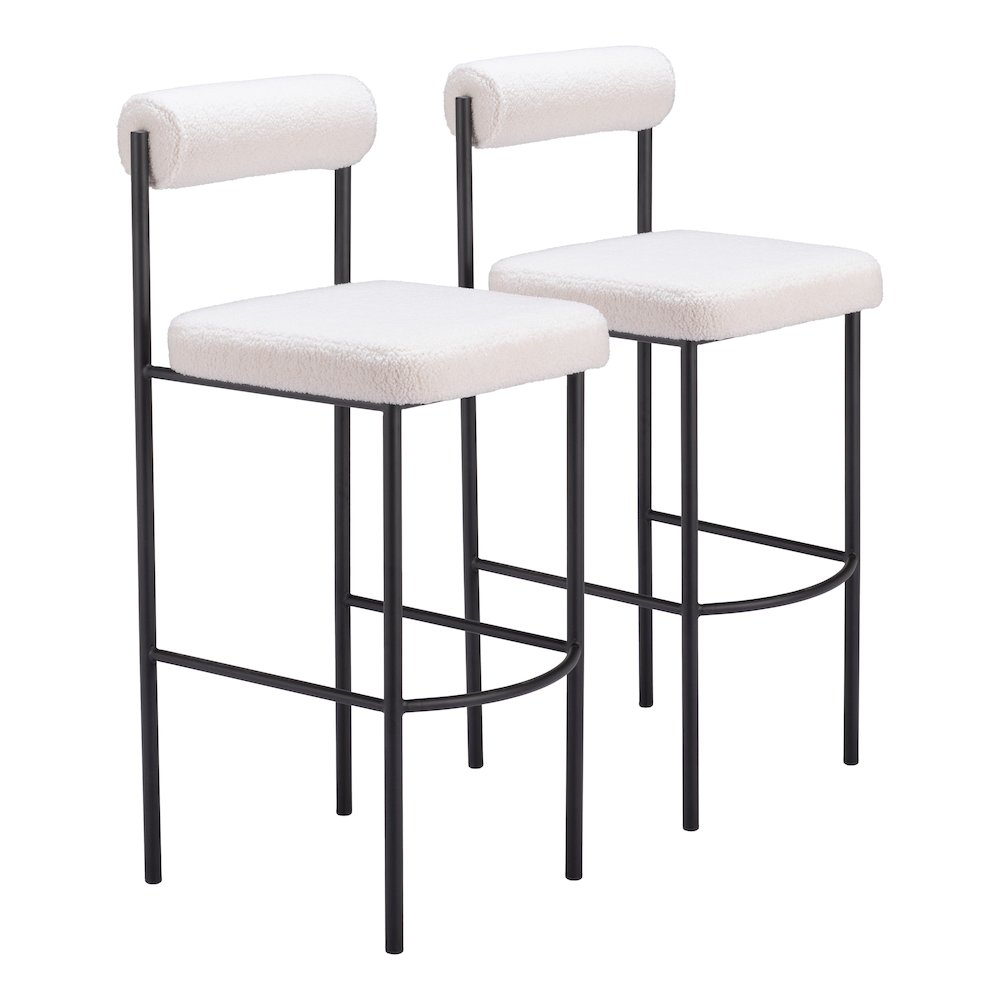 Livorno Barstool (Set of 2) Ivory. Picture 6
