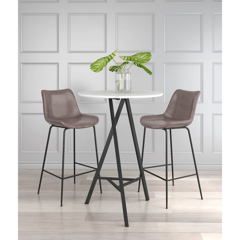 Byron Barstool Brown. Picture 9