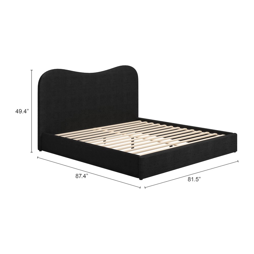 Sele King Bed Black. Picture 11