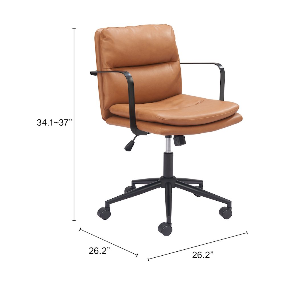 Birao Office Chair Brown. Picture 7