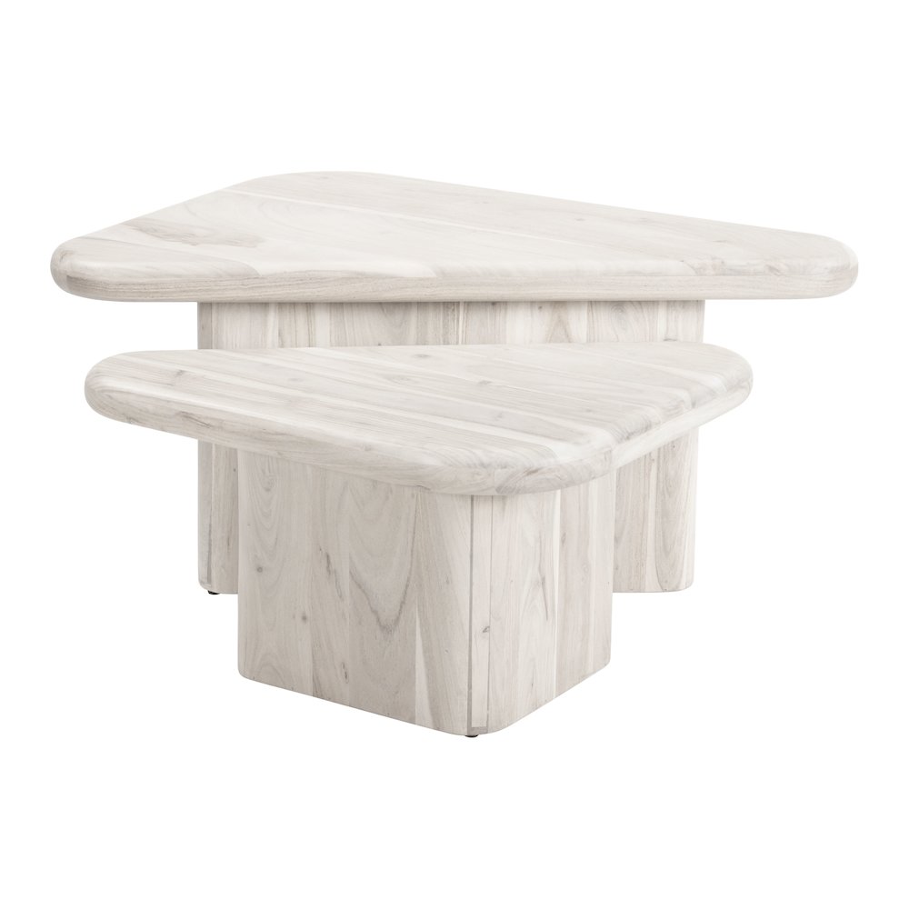 Navidic Coffee Table Set (2-Piece) Whitewashed. Picture 4