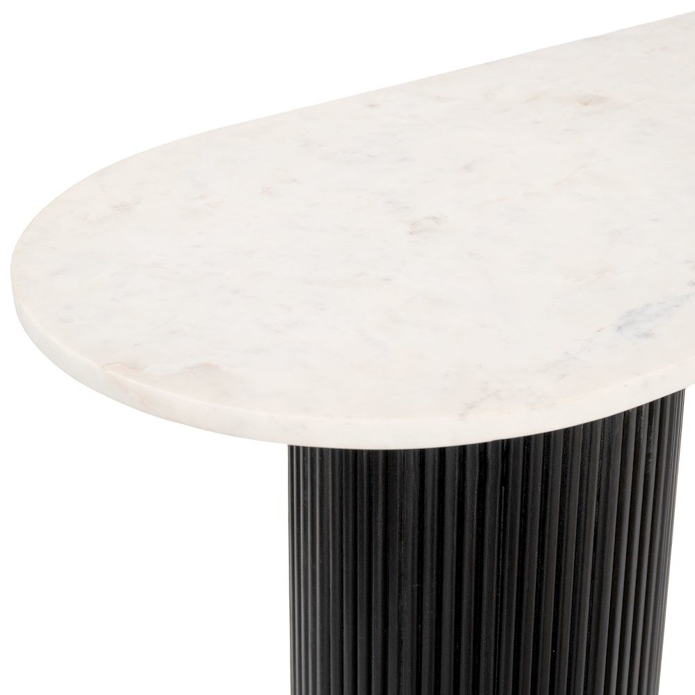 Izola Console Table White & Black. Picture 5