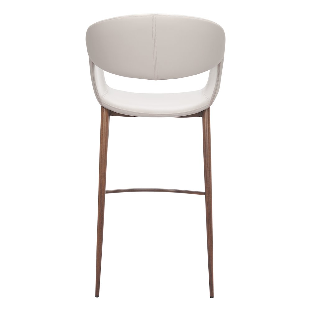 Limay Barstool Beige & Walnut. Picture 4