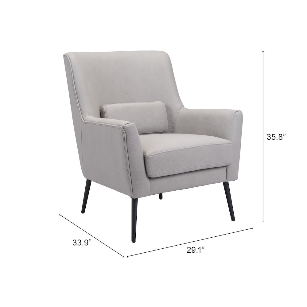 Ontario Accent Chair Gray. Picture 11