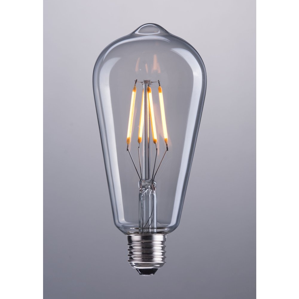 E26 ST64 4W 146x64mm LED Light Bulb Clear. Picture 1