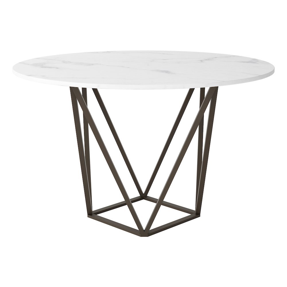 Tintern Dining Table White & Antique Bronze. Picture 3