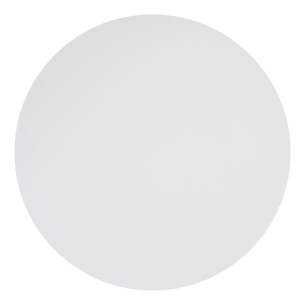 Bistro Table, White & Black, Round MDF Top, Steel Base. Picture 6