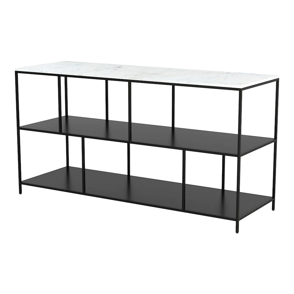 Singularity Console Table White & Black. Picture 4