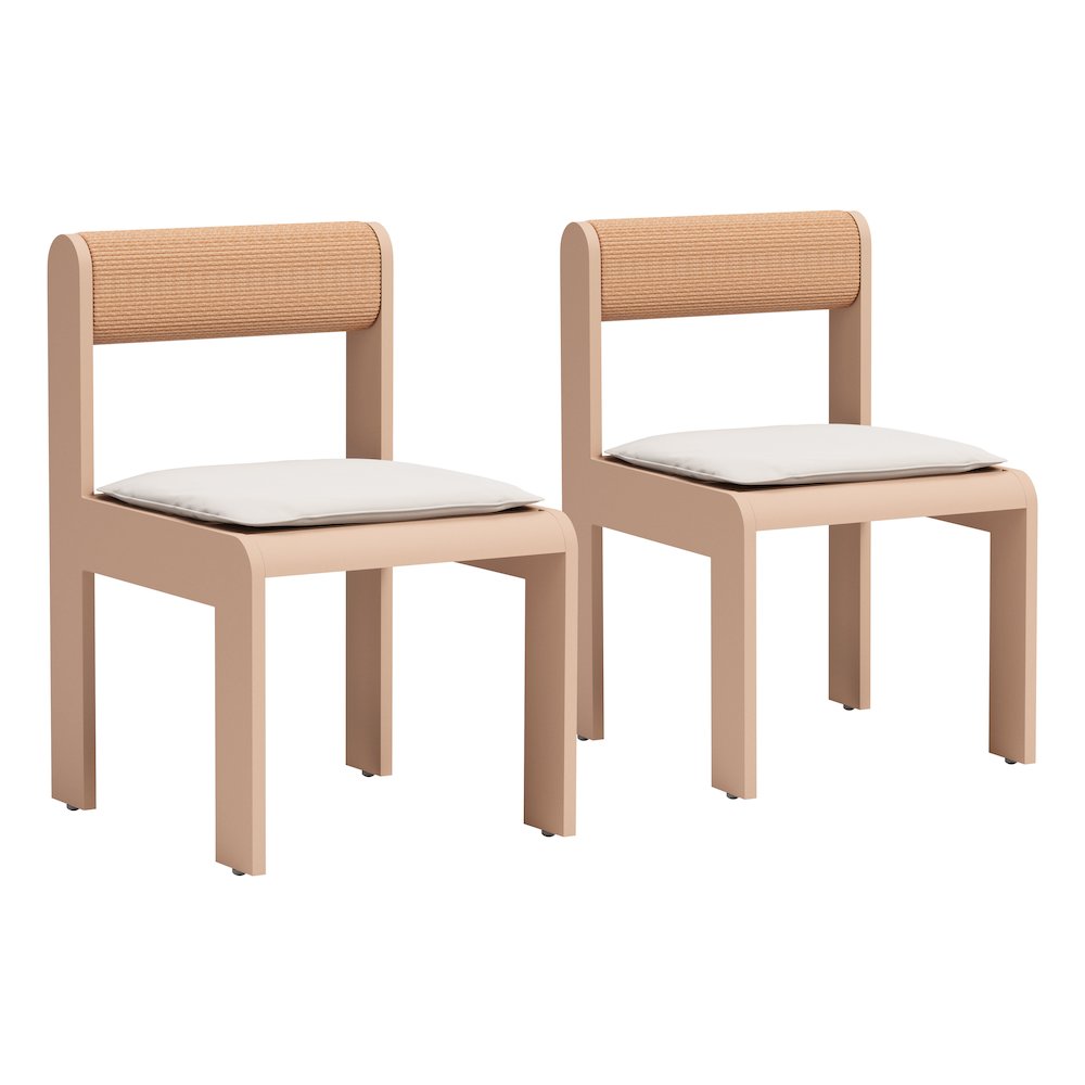 Island Dining Chair (Set of 2) White. Picture 6