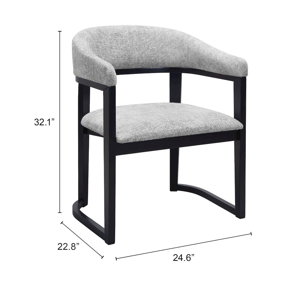 Anasa Dining Chair Gray. Picture 7