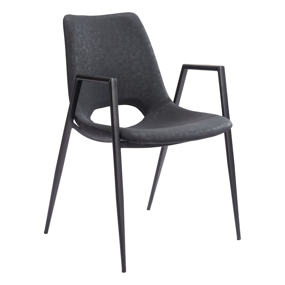 Desi Dining Chair (Set of 2) Black. Picture 1