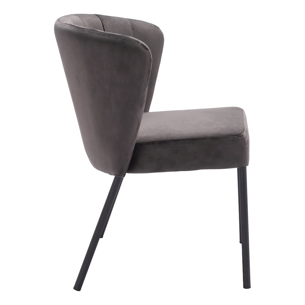 Aimee Dining Chair (Set of 2) Gray. Picture 2