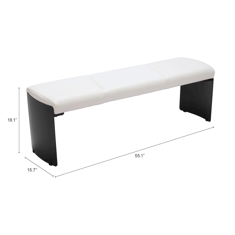 Mur Bench White. Picture 7