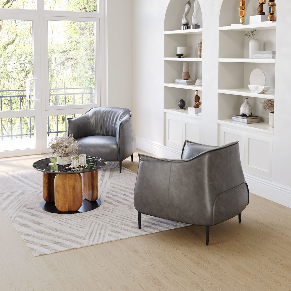 Julian Accent Chair Gray. Picture 10