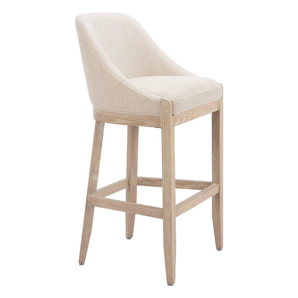 Calmo Barstool Beige. Picture 1