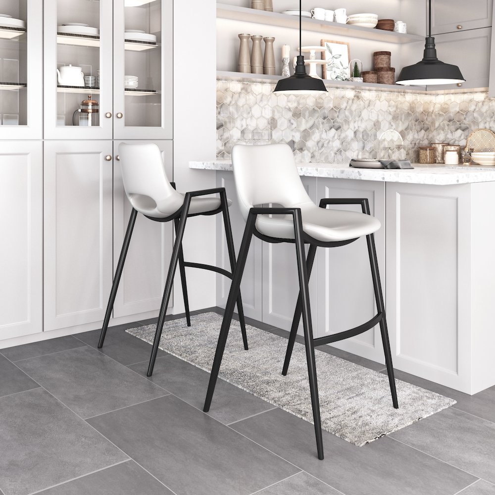 Desi Barstool (Set of 2) White. Picture 8