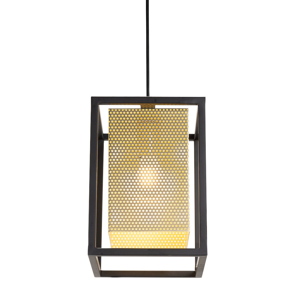 Yves Ceiling Lamp Gold & Black. Picture 3