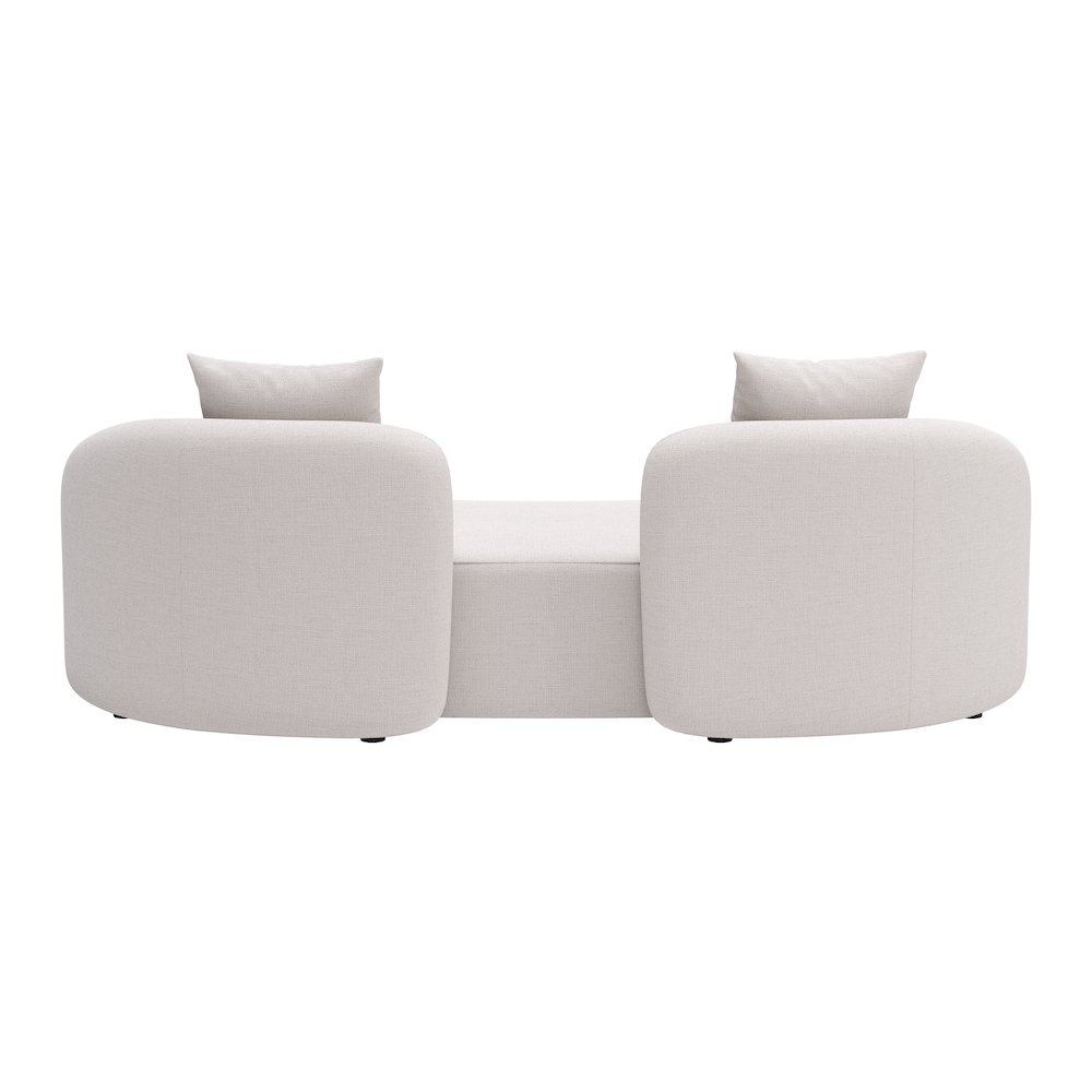 Sunny Isles Loveseat Beige. Picture 4