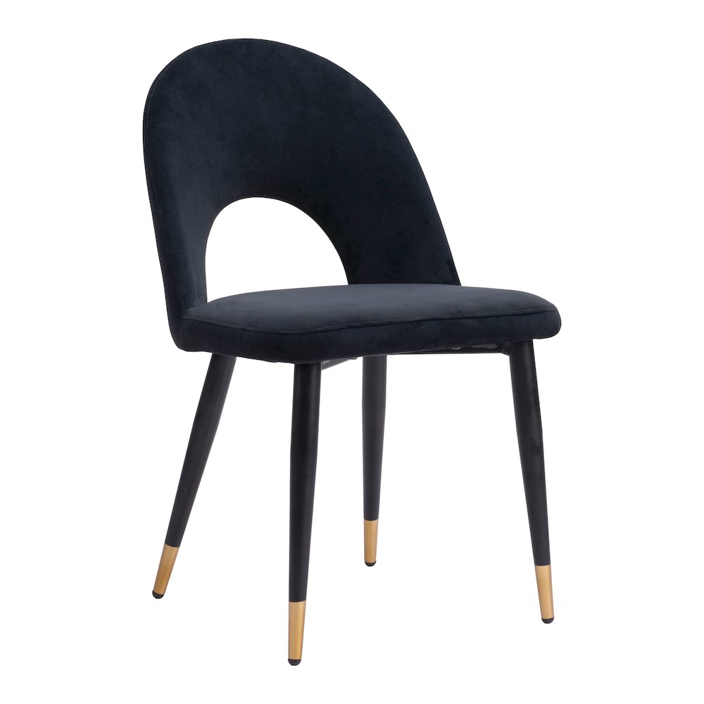 Menlo Dining Chair (Set of 2) Black. Picture 1