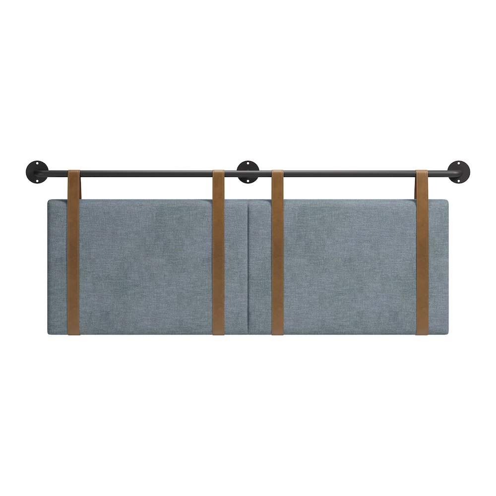 Zeva Floating Queen Headboard Gray. Picture 6