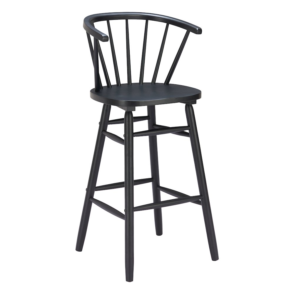 Stenger Barstool (Set of 2) Black. Picture 1