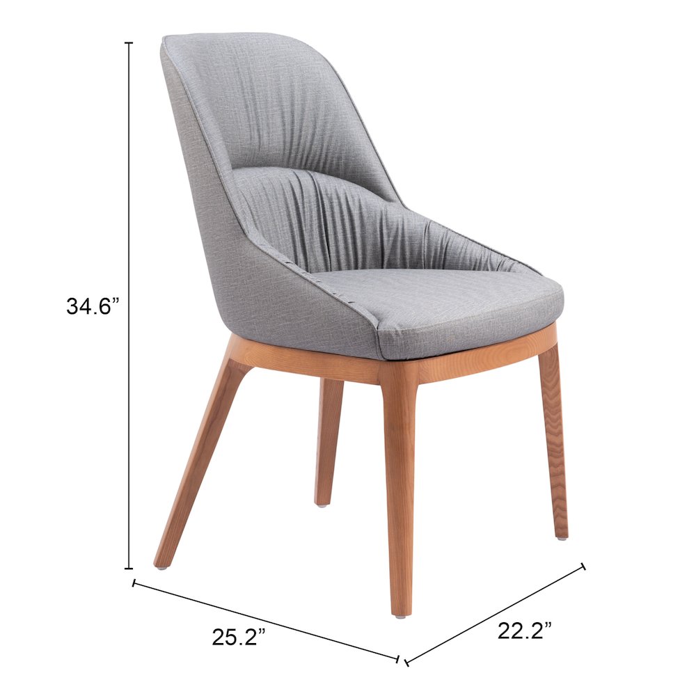 Ayr Dining Chair (Set of 2) Slate Gray. Picture 7