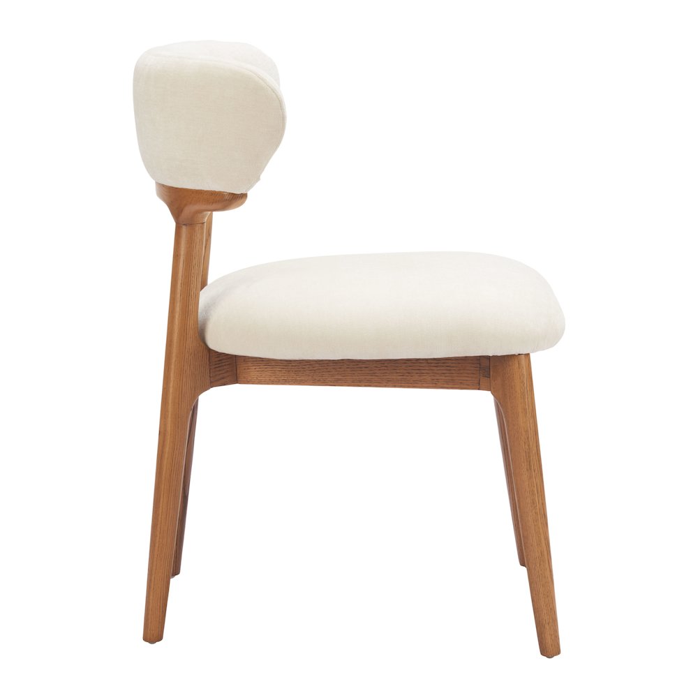Cedar Dining Chair (Set of 2) White & Walnut. Picture 2