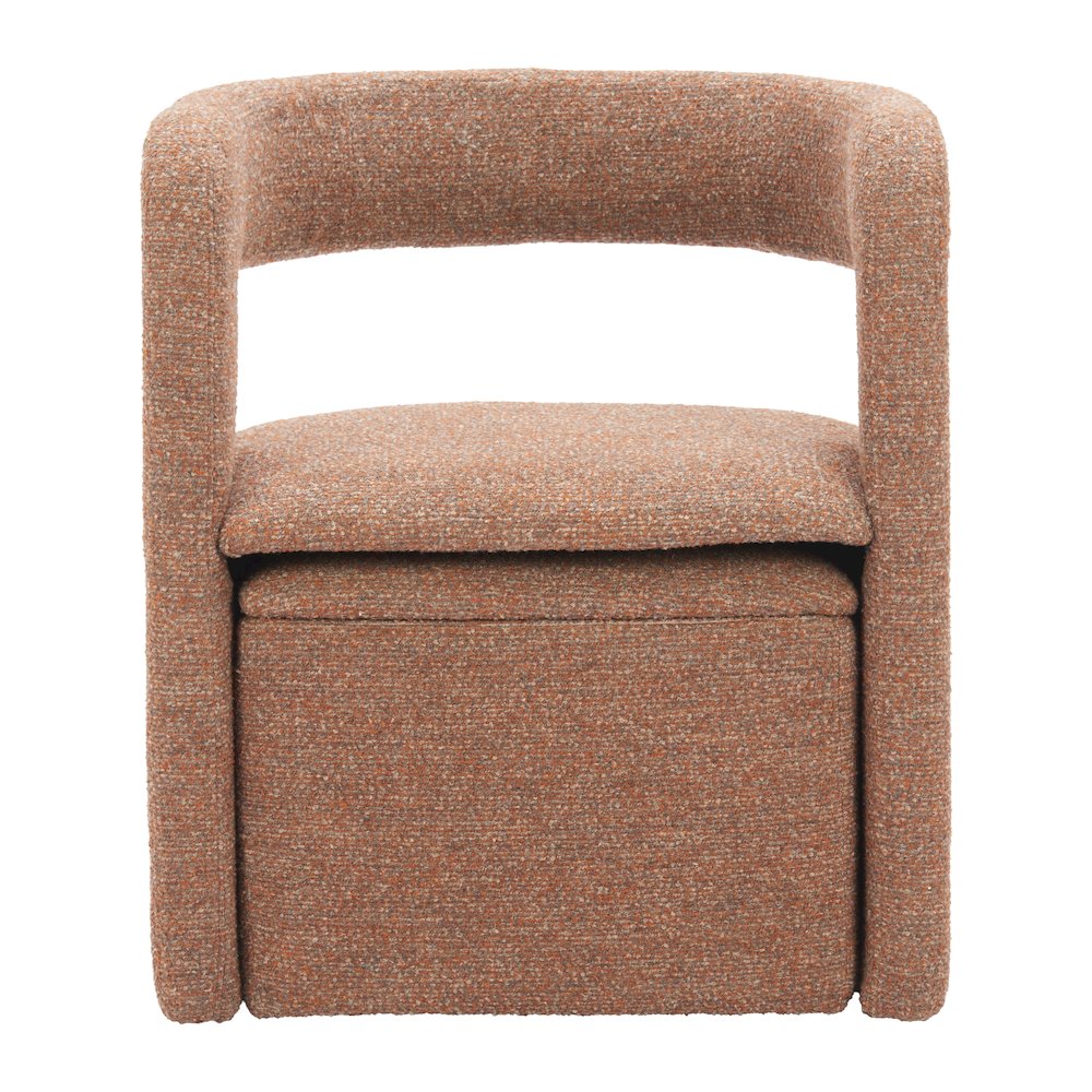 Atria Accent Chair & Ottoman Tawny Brown. Picture 3
