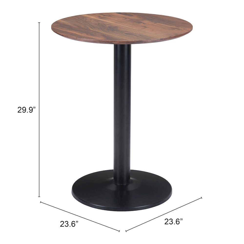 Alto Bistro Table Brown & Black. Picture 7