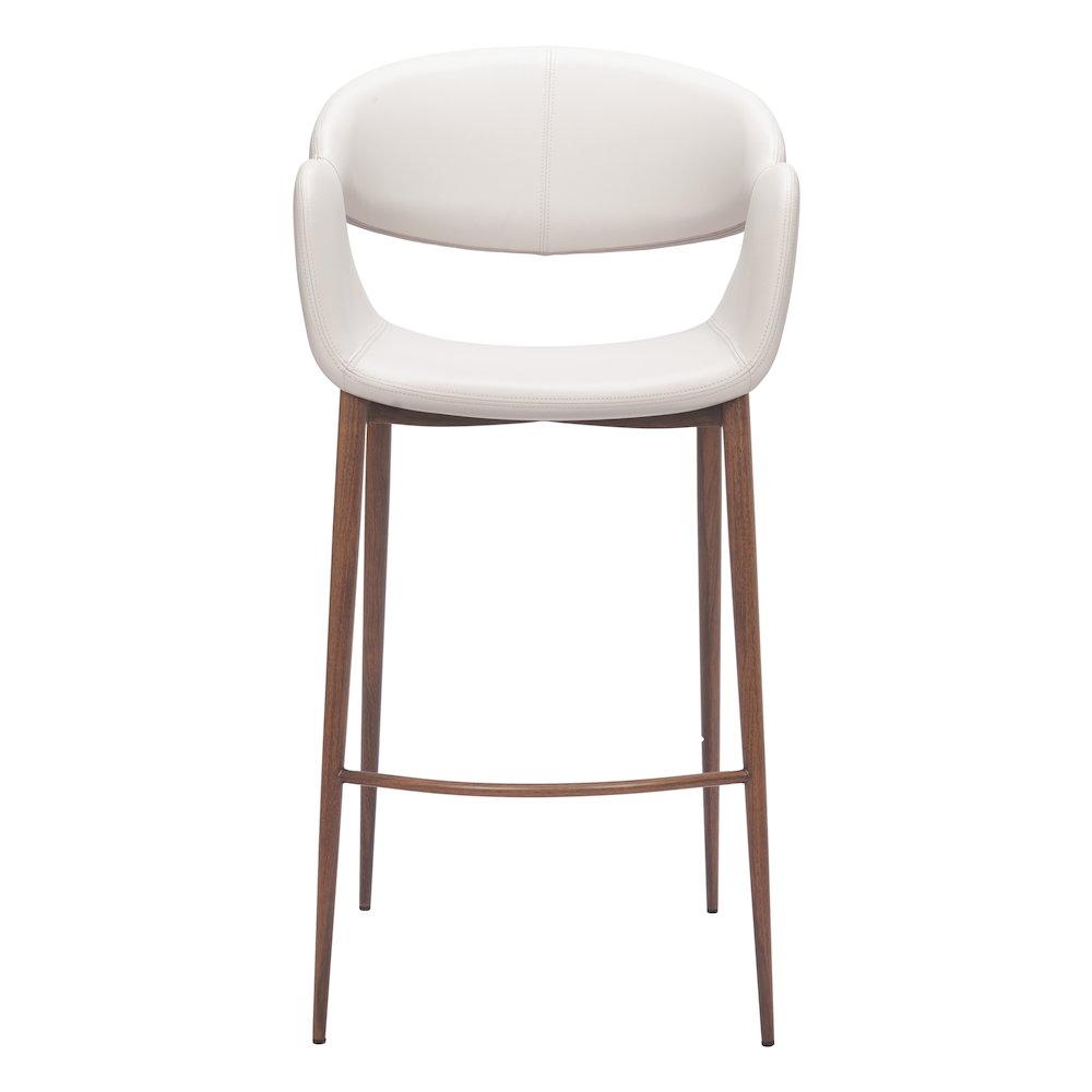 Limay Barstool Beige & Walnut. Picture 3